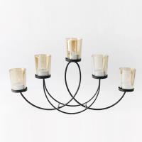 Black Iron 5 Tea Light Holder Extra Image 1 Preview